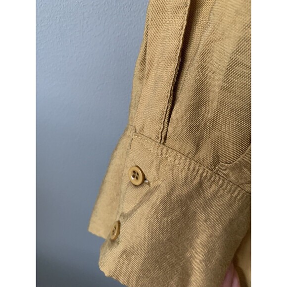 ASOS Womens Tunic Shirt Size 14‎ Brown Curve Button Up Hidden Buttons xl-xxl - Picture 3 of 5